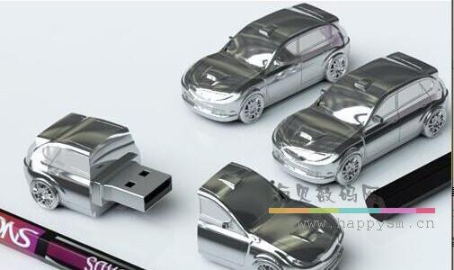 银色 金属 全金属SUV汽车U盘