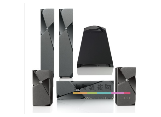 JBL Studio 180BK+130BK+120CBK+USB150P 5.1 家庭影院 HIFI（不含功放）黑色