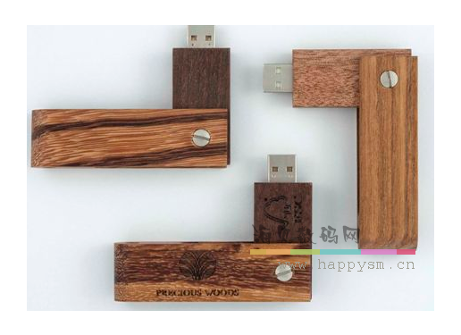 木质环保 旋转U盘