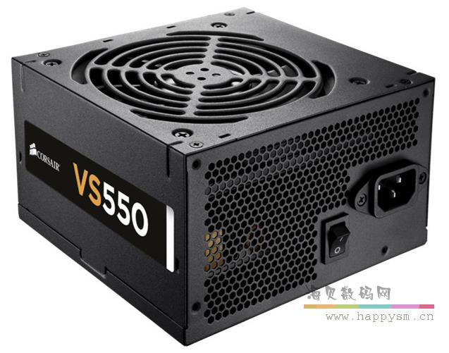 海盗船 VS550 额定550W台式机电脑背线静音电源