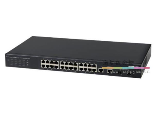 TOTO-LINK SW1026P+ 24口 百兆 POE交换机 标准机架