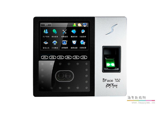 中控 iFace302 502 702面部指纹混合验证考勤终端