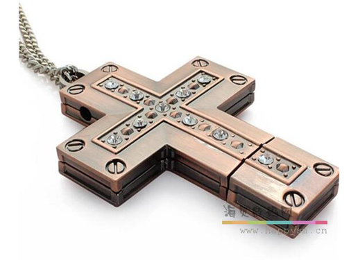 镶钻 十字架 U盘