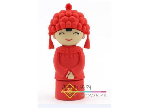 红色喜庆新娘U盘 结婚/新郎与新娘