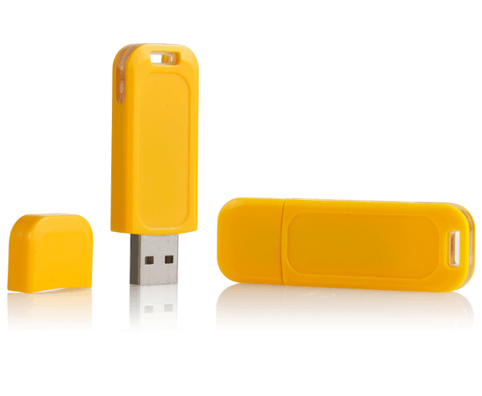 黄色 盖帽U盘