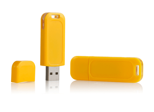 黄色 盖帽U盘