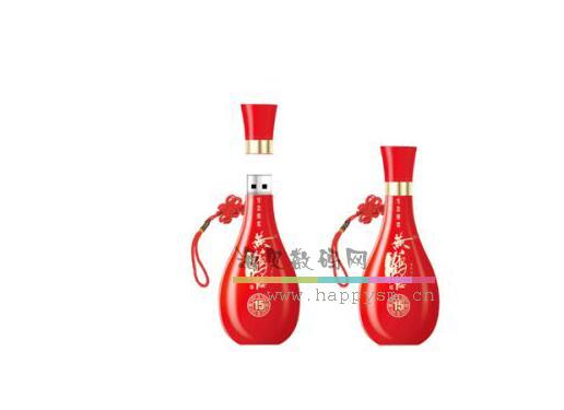 红色 瓷瓶U盘 黄鹤楼