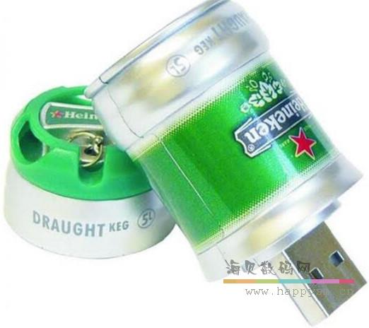 易拉罐 啤酒瓶 U盘
