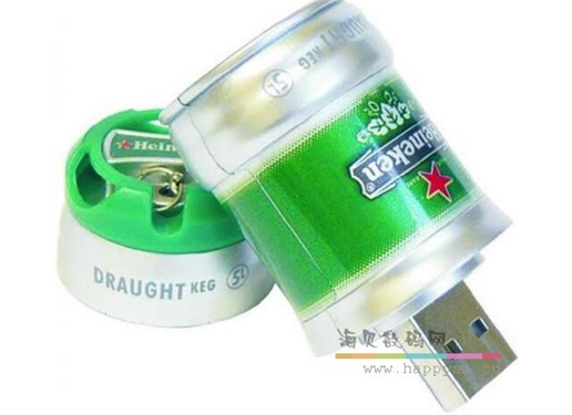 易拉罐 啤酒瓶 U盘