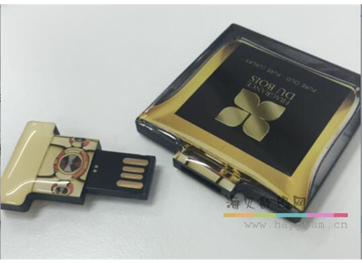 方形 插拔广告 滴胶U盘