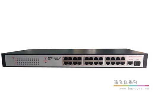 艾森博格 EB-2418P 铁壳POE交换机 24+2