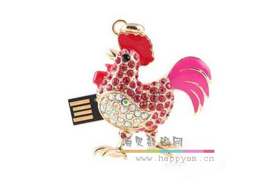 镶钻 公鸡U盘