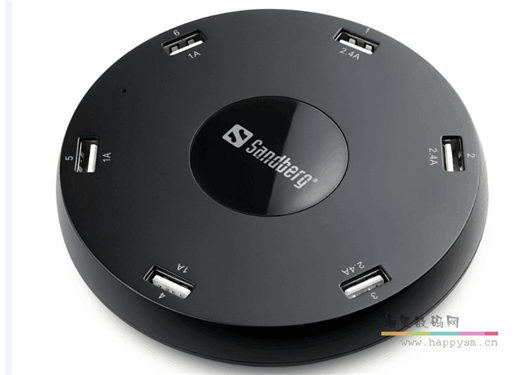 六口 USB HUB （2.4AX3 1AX3）