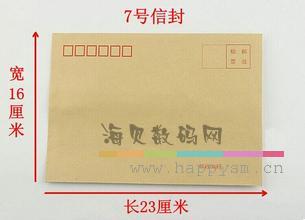 大信封 7号 适合装支票