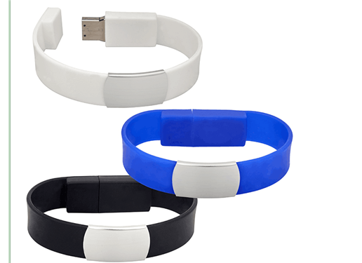 手腕 U盘 U盘 中间是金属亮片