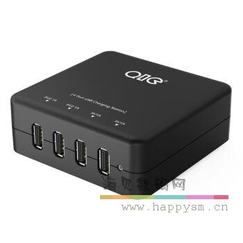 QIC 30W 4口USB桌面版充电器*3件