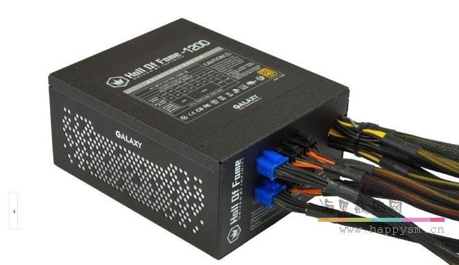 影驰 名人堂 HOF-1200W 金牌模组台式电源额定1200W
