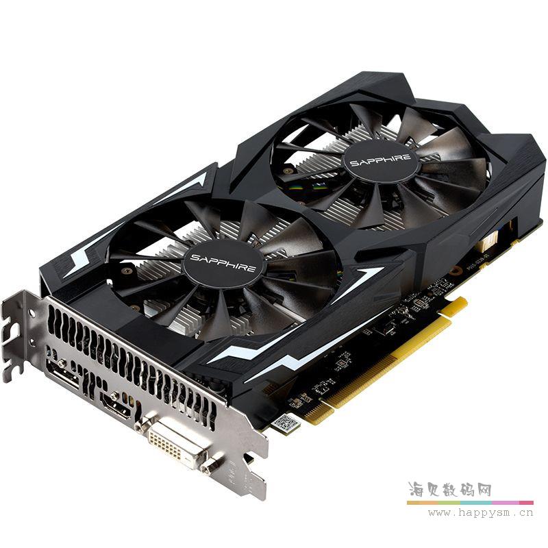 蓝宝石 RX460 2G D5 白金版 1200MHz/7000MHz 2GB/128bit GDDR5 DX12 独显游戏显卡