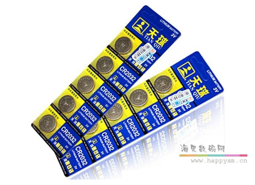 天球 CR2032 电脑主板纽扣电池 3V 金装