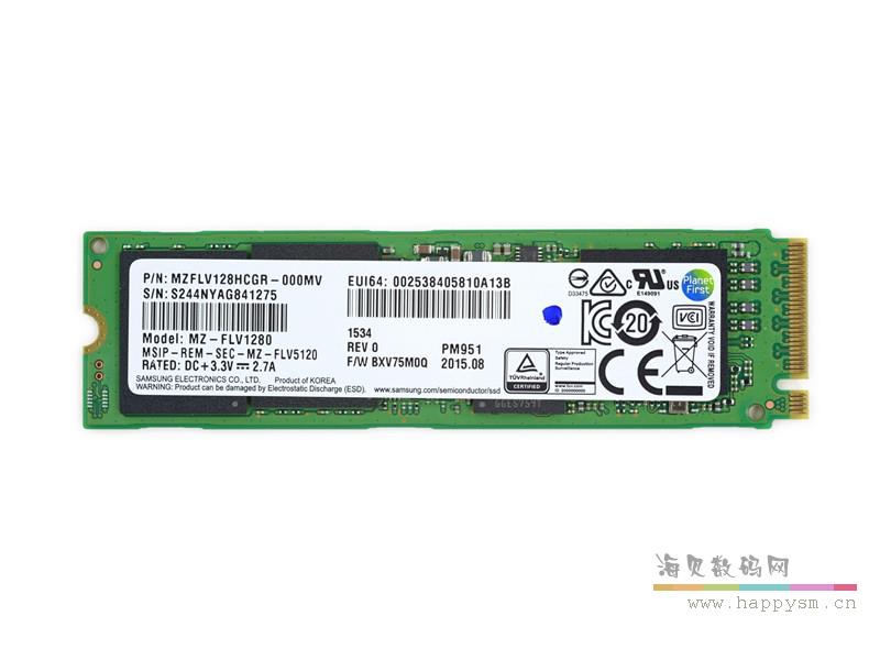 三星 PM951 NVME  固态硬盘 M.2 PCI-E3.0