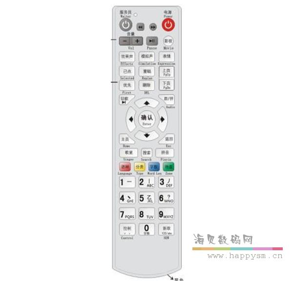 藏乐阁 点歌机 遥控器