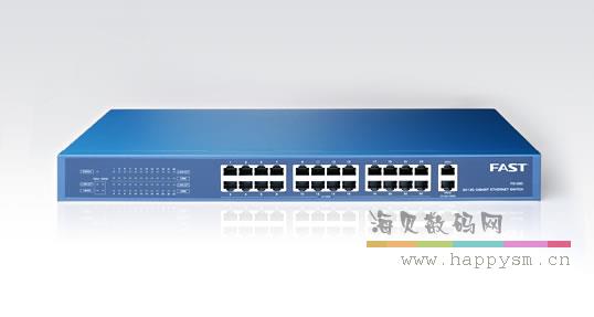 迅捷/FAST FS126G 24+2G千兆以太网交换机 网络监控专用