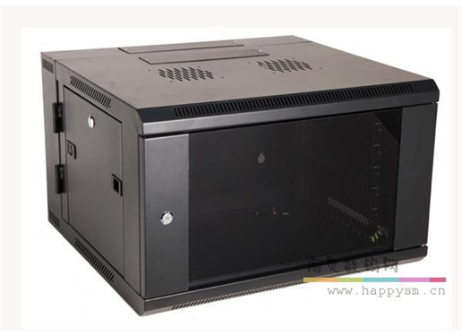 6U 300mm 黑色机柜 单开