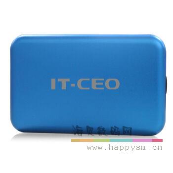 IT-CEO IT-735 USB2.0移动硬盘盒/底座 通用2.5/3.5英寸SATA/SSD固态硬盘 适用台式机笔记本硬盘 蓝色