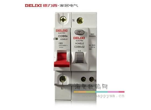 德力西 DZ47PLE 32A 漏电保护器 1P 剩余电流动作断路器