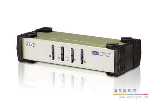 ATEN 宏正 CS84U 4端口 PS/2 - USB KVM 多电脑切换器