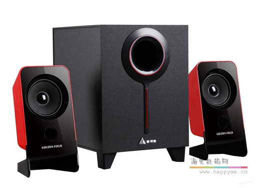 金河田H301 红色 音箱