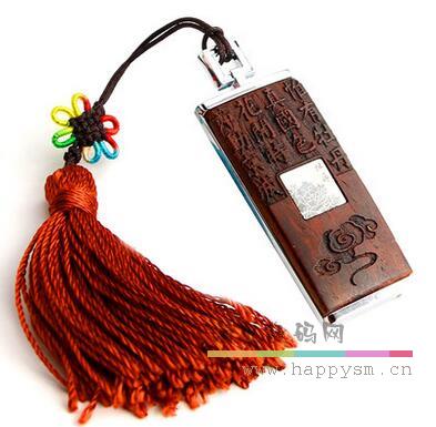 牡丹颂 古典 U盘 带穗