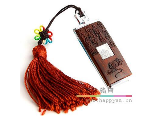 牡丹颂 古典 U盘 带穗