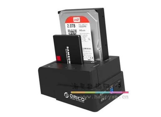 奥睿科 6628US3-C 双盘位硬盘座高速拷贝硬盘盒2.5/3.5  双盘位 硬盘插座