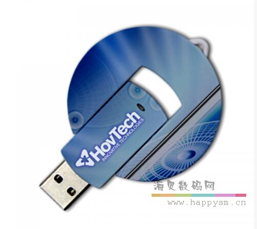 圆盘 抽拉式 U盘