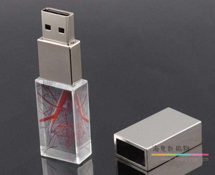水晶 U盘 内嵌 固态