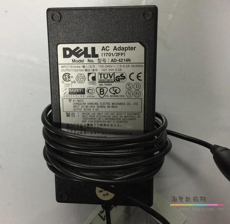 戴尔 AD-4214N 笔记本适配器  14V3A