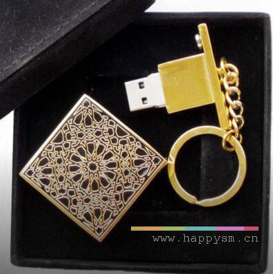 方形 花纹 古典U盘