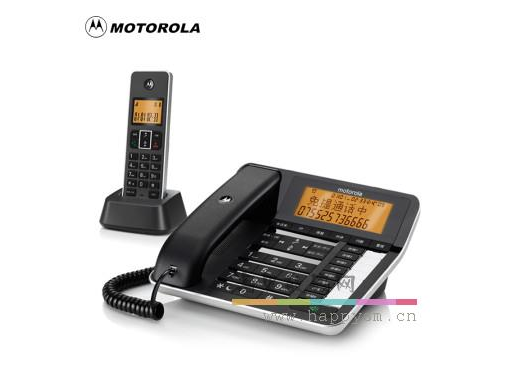 摩托罗拉 C7501RC无绳电话子母机 自动录音座机 办公家用电话机一拖一子母机均码