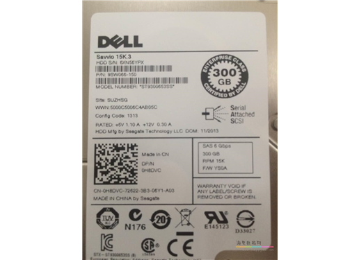 戴尔 300GB 2.5英寸 15K  SAS