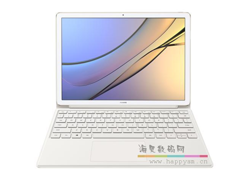华为 MateBook E 12英寸时尚二合一笔记本电脑（m3-7Y30 4G 128G Win10 内含键盘和扩展坞）香槟金主机/棕色键盘