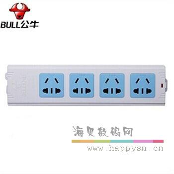 公牛 GN-414 新国标孔接线板拖线板 电源排插板 无线 插排