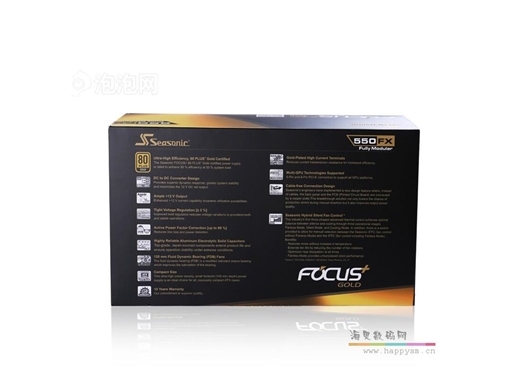 海韵 FOCUS+ 550FX 额定550W 电源