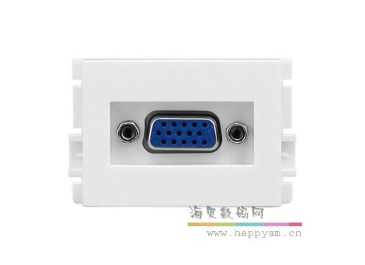 贝桥 K5-207H VGA焊接模块 VGA面板 VGA插座 3+6视频面板15针墙插