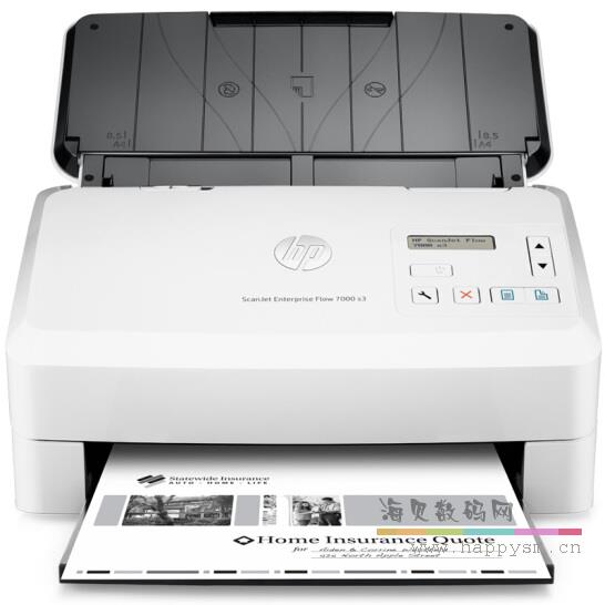 惠普 ScanJet Enterprise Flow 7000 企业级馈纸式扫描仪 （扫描）