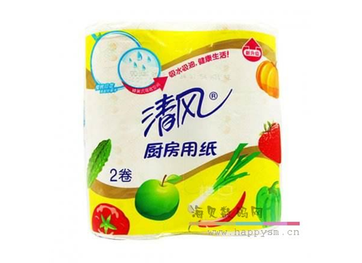 清风 两层2卷70张厨房用纸 B812E
