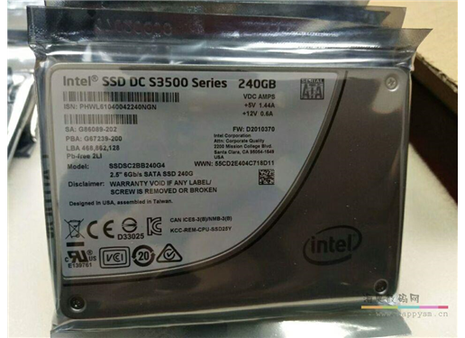 Intel S3500 系列  SSD 服务器SSD