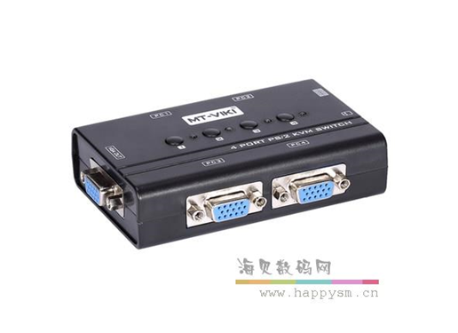 迈拓维矩 MT-460SL 手动  4进1出 手动PS/2 多电脑共享器 配线