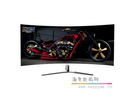 HKC C340 34英寸 21:9 三星曲面屏 4K 100HZ HDMI DP DVI R1800 专业游戏模式