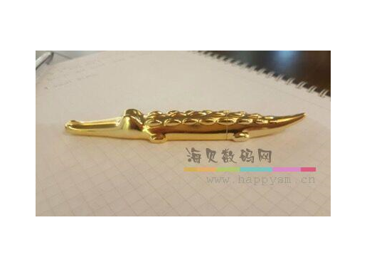 金色 鳄鱼 U盘 金属U盘